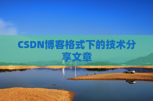 CSDN博客格式下的技术分享文章